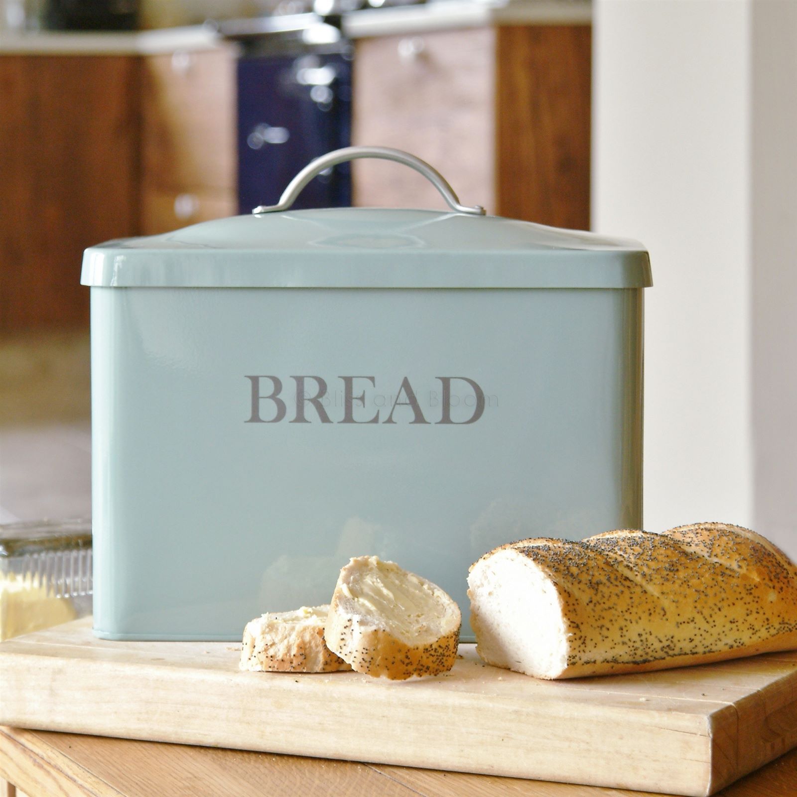 Bread bin Shutter Blue Bliss and Bloom